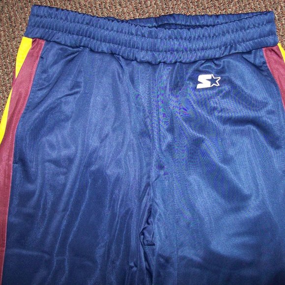 CLEVELAND CAVALIERS CAVS STARTER Sweat Pants with sewn STARTER Logo BLUE - Picture 5 of 8